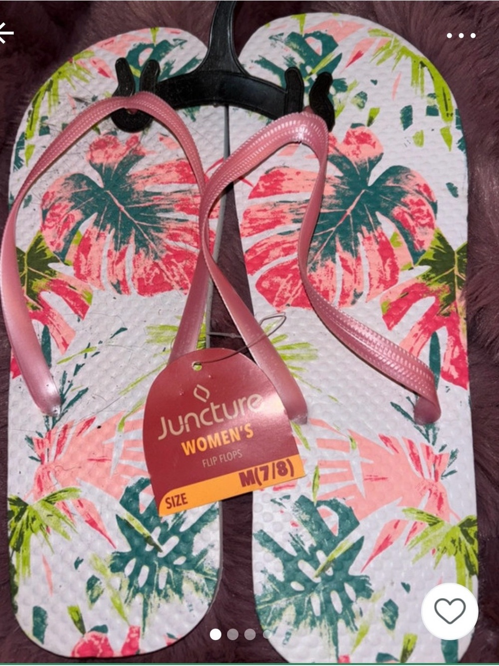 Juncture Women’s Pink Tropical Strap Sandals